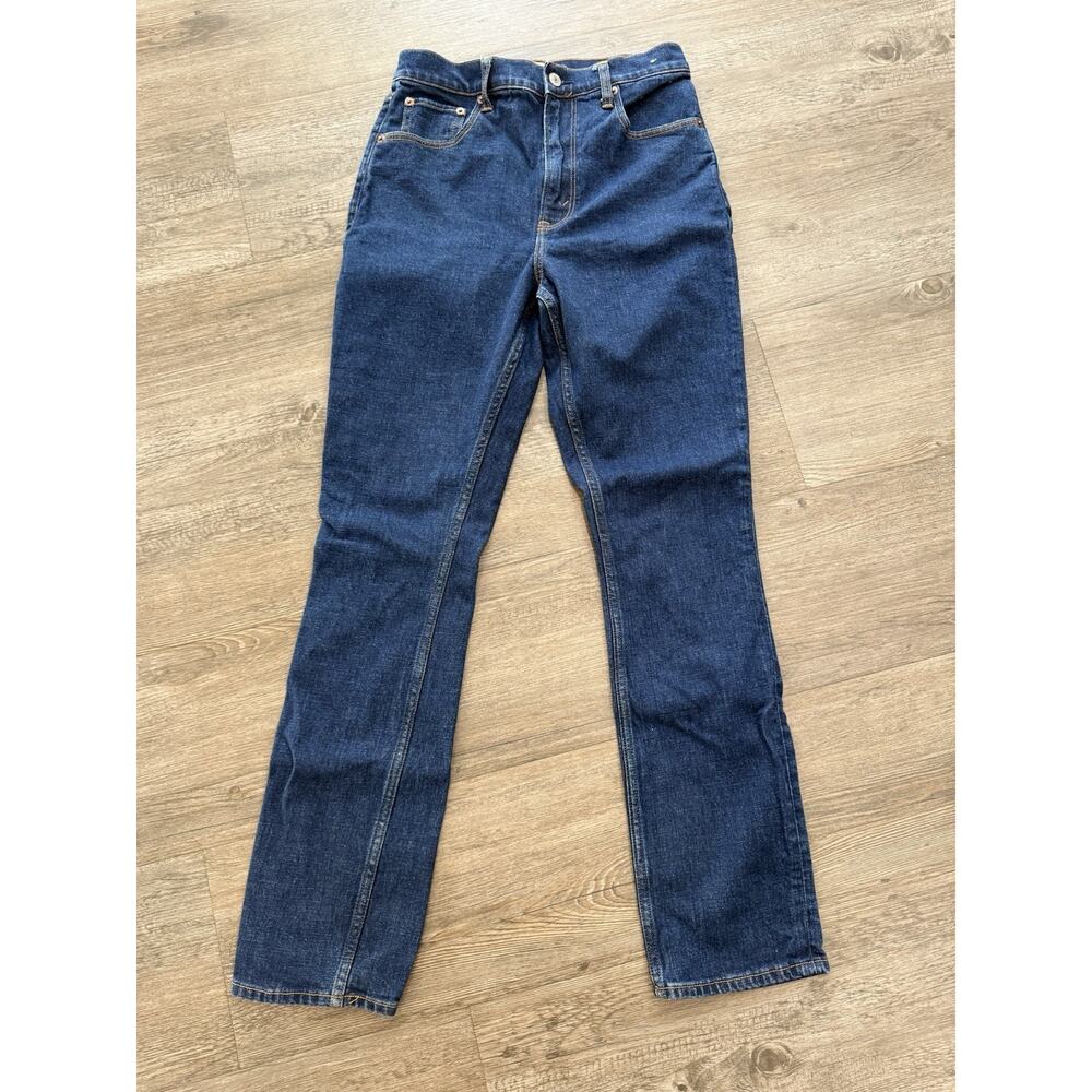 Abercrombie & Fitch 90's Slim Straight Ultra High Rise Size 6, 28 Dark Wash - Picture 1 of 6
